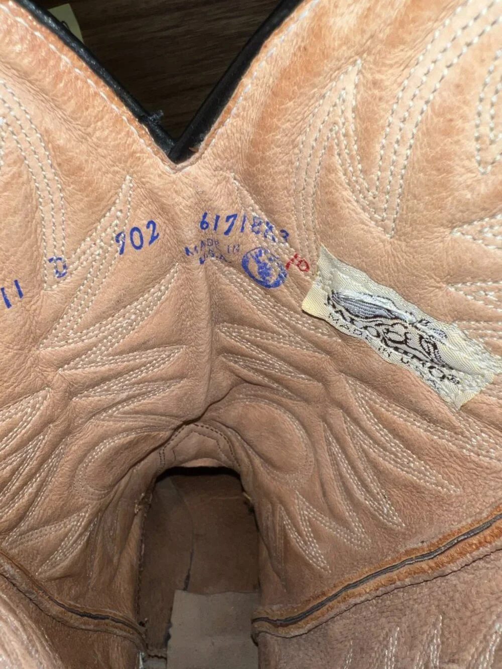 Palomino Peanut Brittle Antelope Cowboy Boots in Men's Size 11D